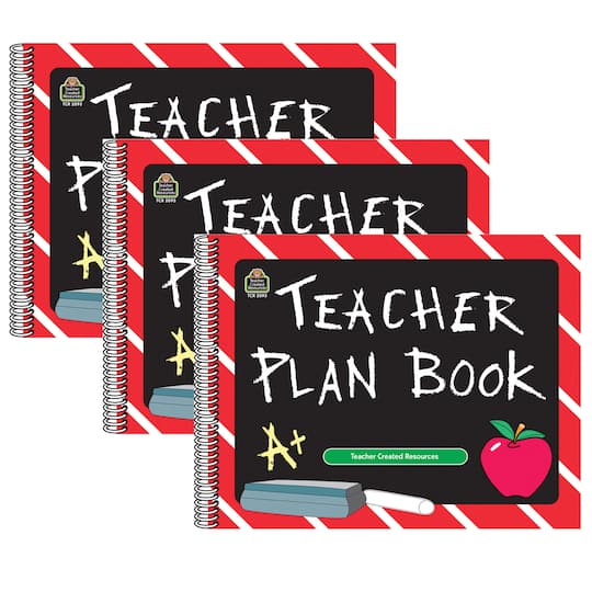 Teacher Created Resources Teacher Plan Book, 3ct.